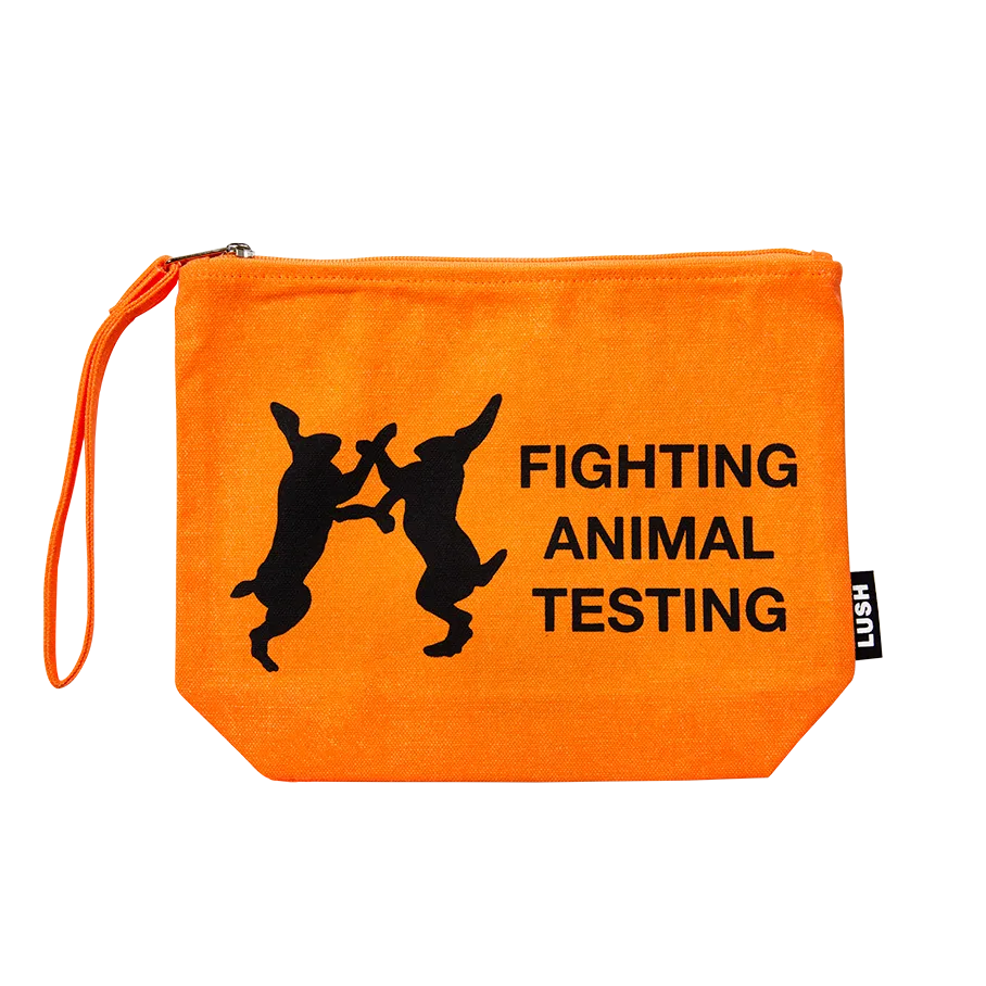Fighting Animal Testing - Orange Pouch