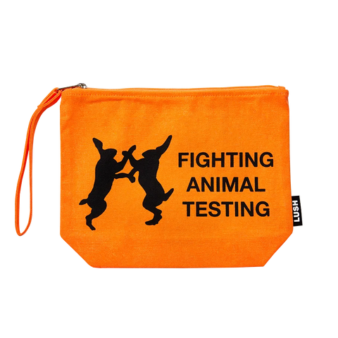 Fighting Animal Testing - Orange Pouch