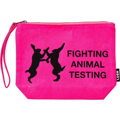 Fighting Animal Testing - Pink Pouch